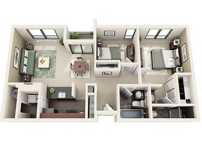 12 Central Square 2 Bedroom 2 Bathroom(1)